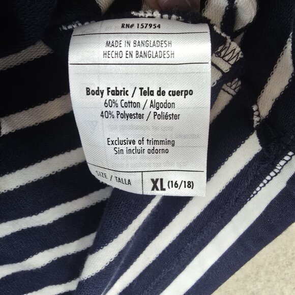 Cottonwood Canyon Womens Navy Striped Jacket XL Cotton/Polyester - Picture 4 of 7